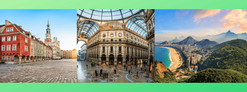 Poland Italy Brazil Voiceover markets