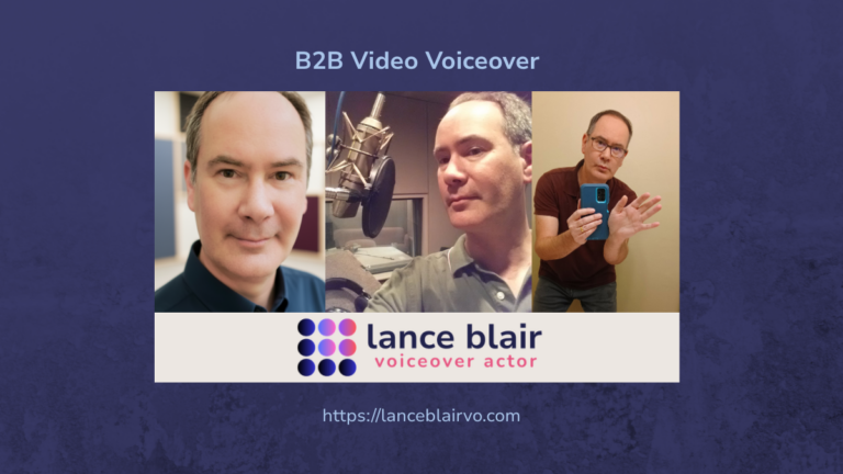 B2B Video Voiceover Narrator Lance Blair