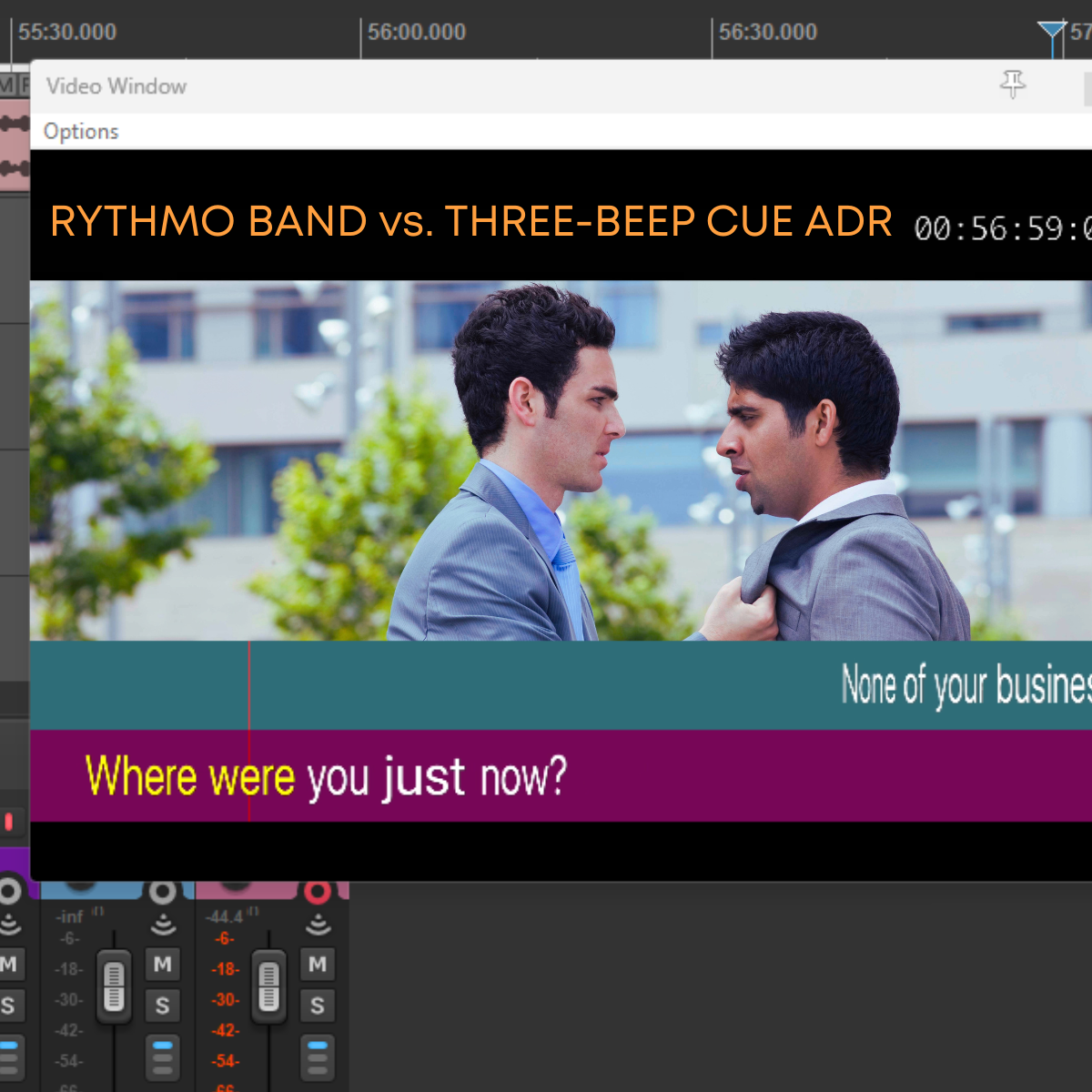 Rythmo Band vs. Three Beep Cue ADR